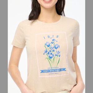 J.Crew Iris Seed Packet Graphic Tee